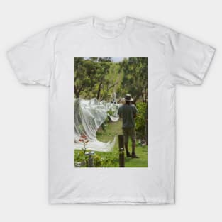 Nets on in the Vineyard - Magpie Springs - Adelaide Hills Wine Region - Fleurieu Peninsula - Winery T-Shirt